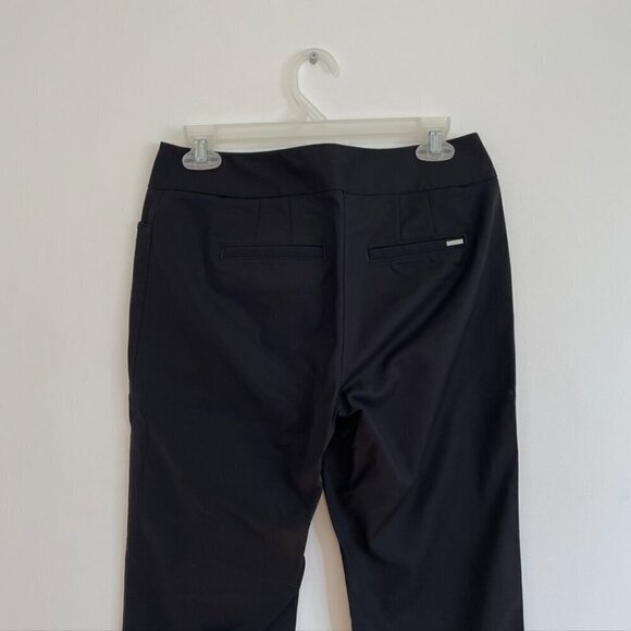 WHITE HOUSE BLACK MARKET WHBM Slim Ankle Pants Solid Black Cropped Dress Pants 4 - Picture 13 of 15